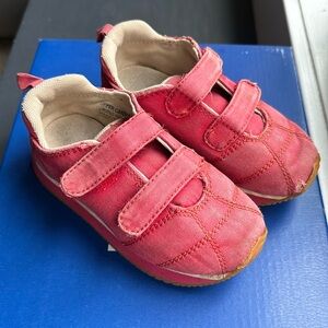 Vintage Gap Baby Red Size 7 Canvas Velcro Shoes